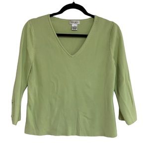 spring green vintage three quarter length blouse